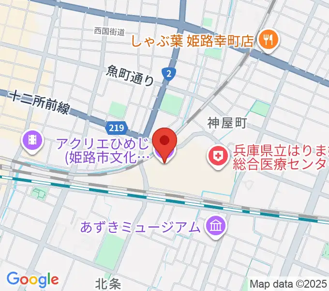 アクリエひめじの地図