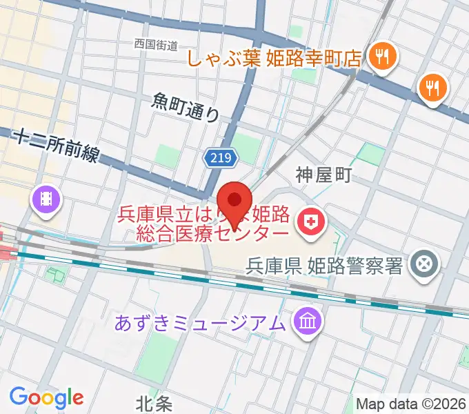 アクリエひめじの地図