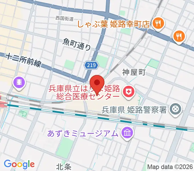 アクリエひめじの地図