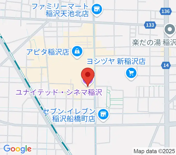 ユナイテッド・シネマ稲沢の地図