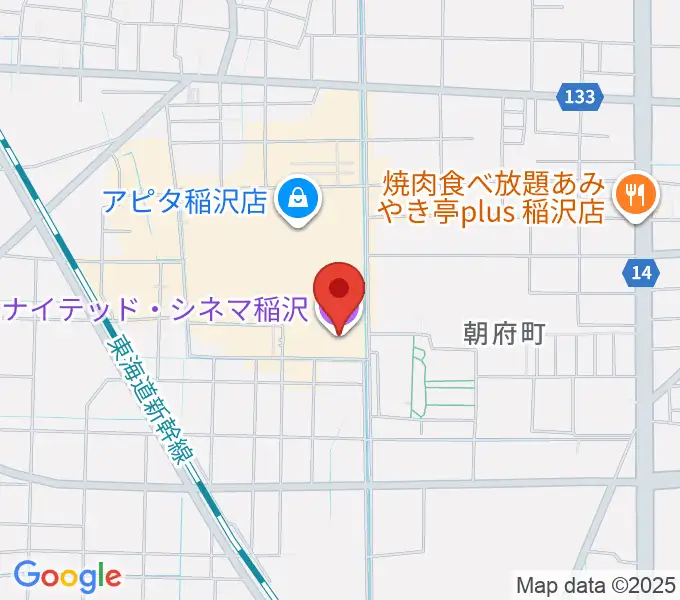 ユナイテッド・シネマ稲沢の地図