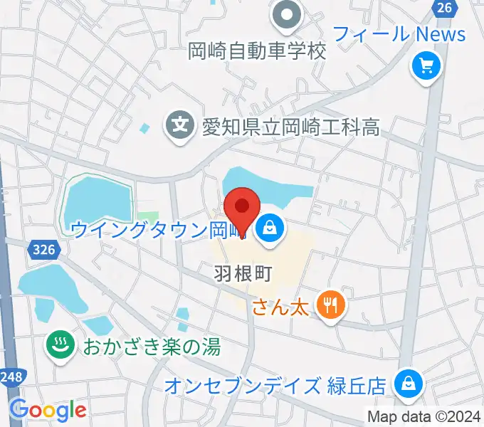 ユナイテッド・シネマ岡崎の地図