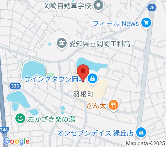 ユナイテッド・シネマ岡崎の地図