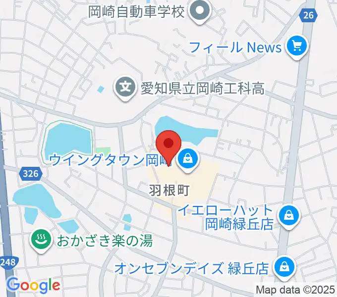 ローソン・ユナイテッドシネマ岡崎の地図