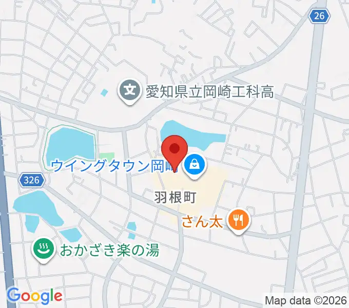ローソン・ユナイテッドシネマ岡崎の地図
