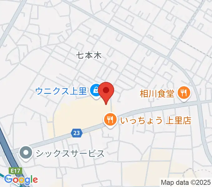 ユナイテッド・シネマ ウニクス上里の地図