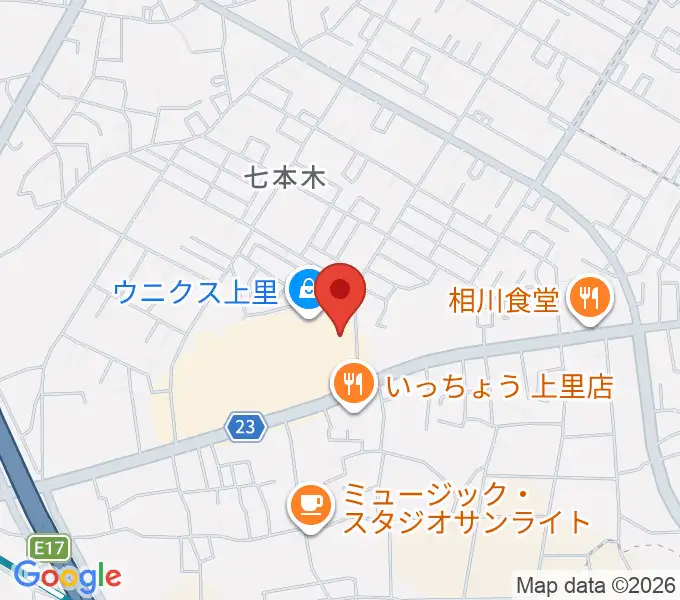 ユナイテッド・シネマ ウニクス上里の地図