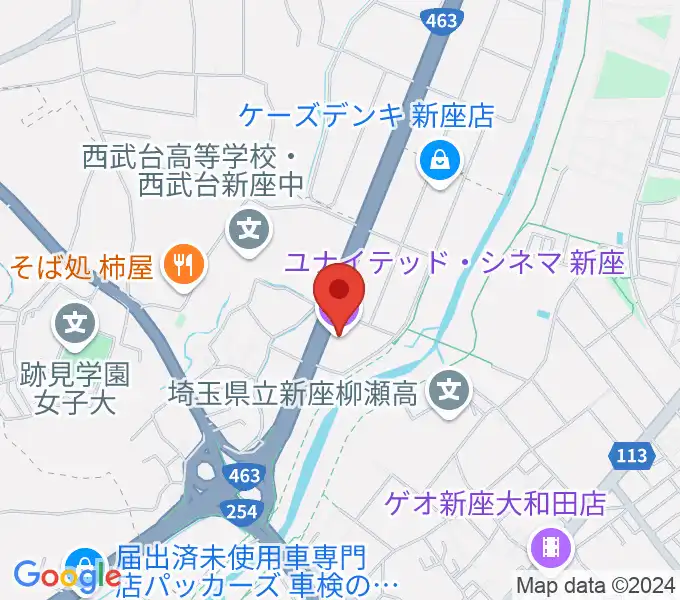 ユナイテッド・シネマ新座の地図