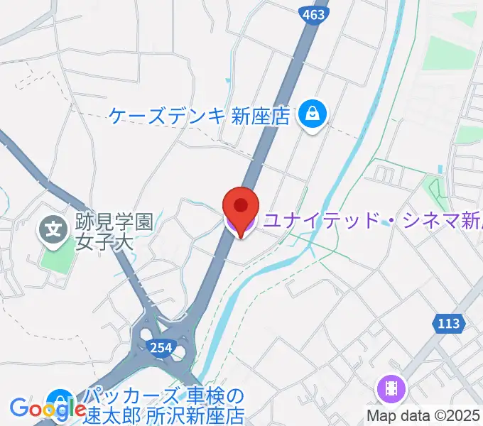 ユナイテッド・シネマ新座の地図