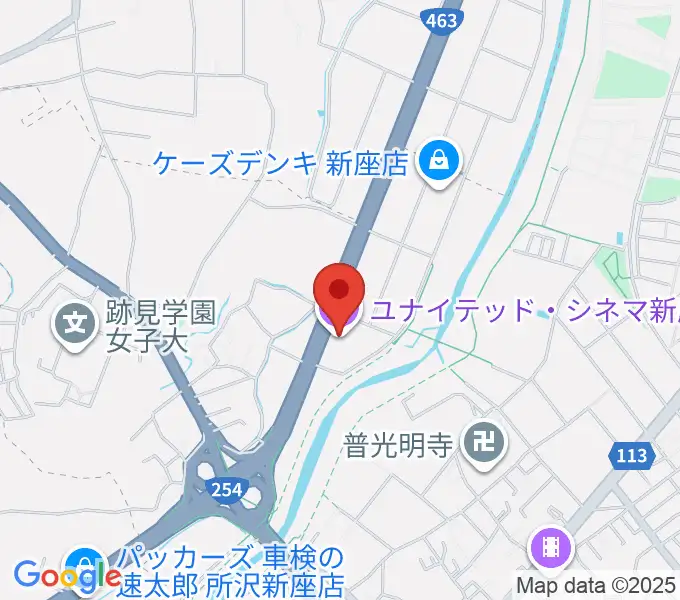 ユナイテッド・シネマ新座の地図