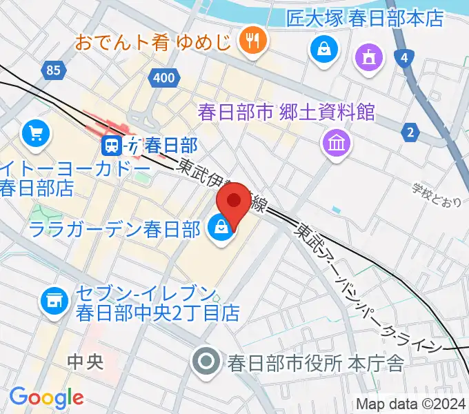 ユナイテッド・シネマ春日部の地図