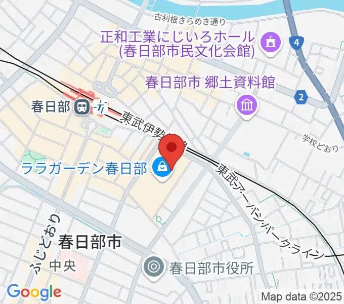 ユナイテッド・シネマ春日部の地図