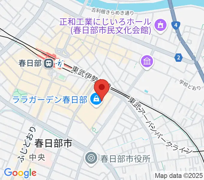 ユナイテッド・シネマ春日部の地図