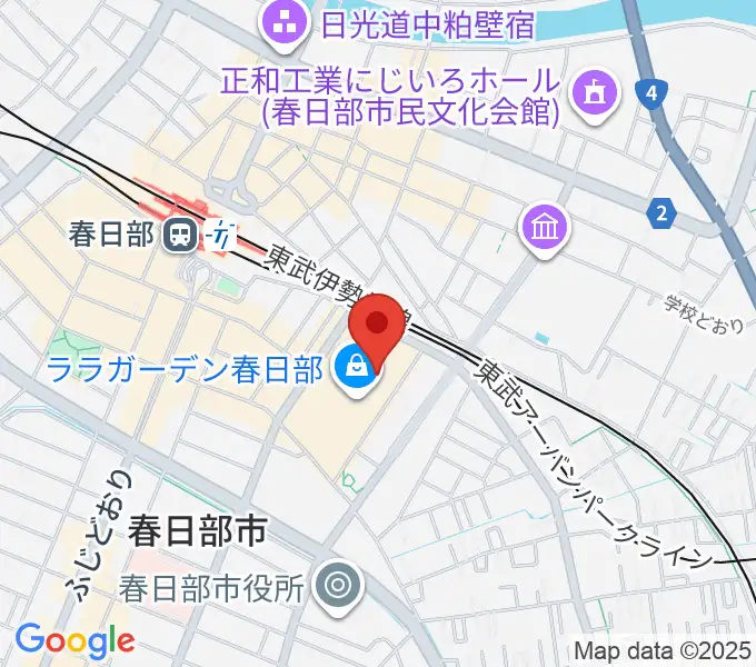 ユナイテッド・シネマ春日部の地図