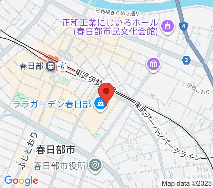 ユナイテッド・シネマ春日部の地図