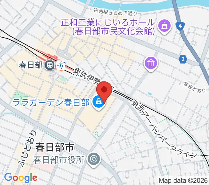 ユナイテッド・シネマ春日部の地図
