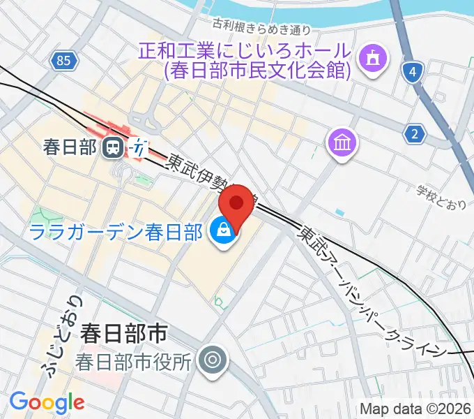 ユナイテッド・シネマ春日部の地図