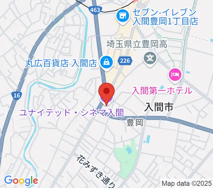 ローソン・ユナイテッドシネマ入間の地図
