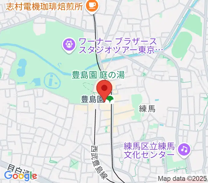 ユナイテッド・シネマとしまえんの地図