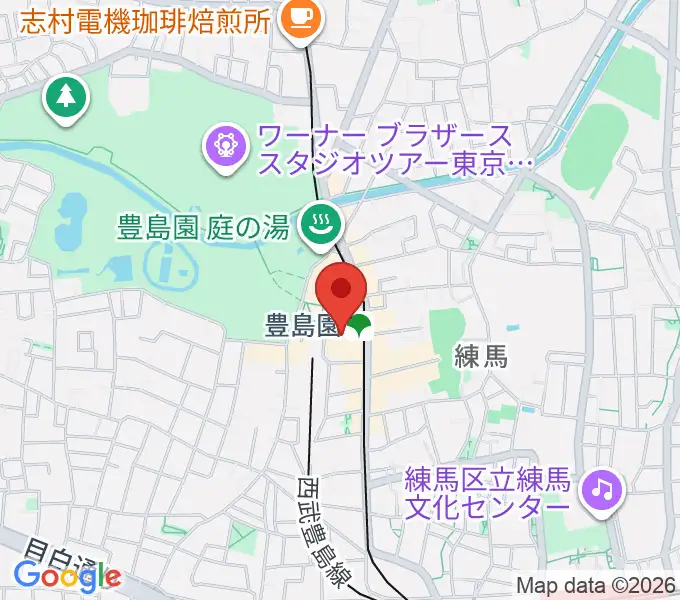 ユナイテッド・シネマとしまえんの地図