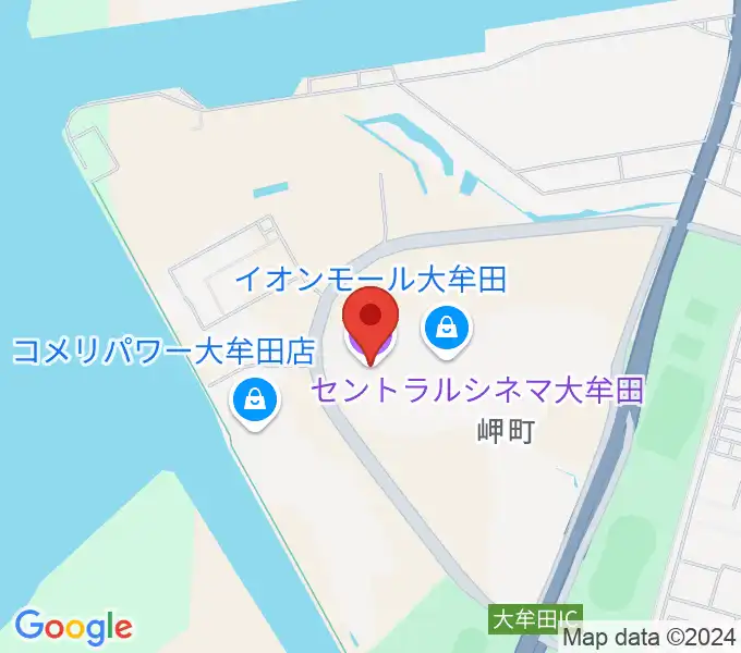 セントラルシネマ大牟田の地図