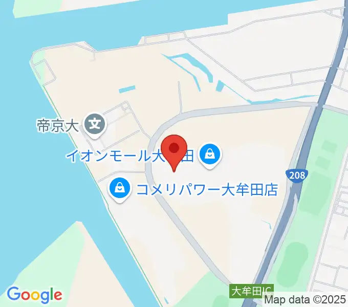 セントラルシネマ大牟田の地図