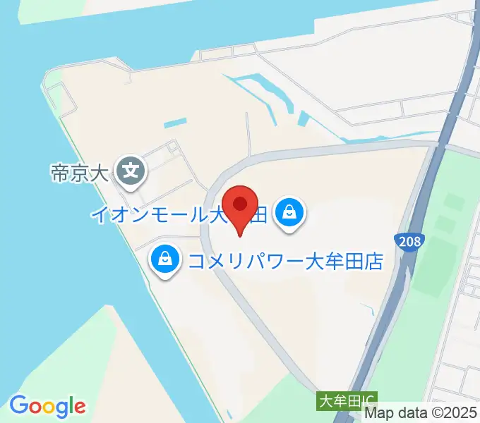 セントラルシネマ大牟田の地図