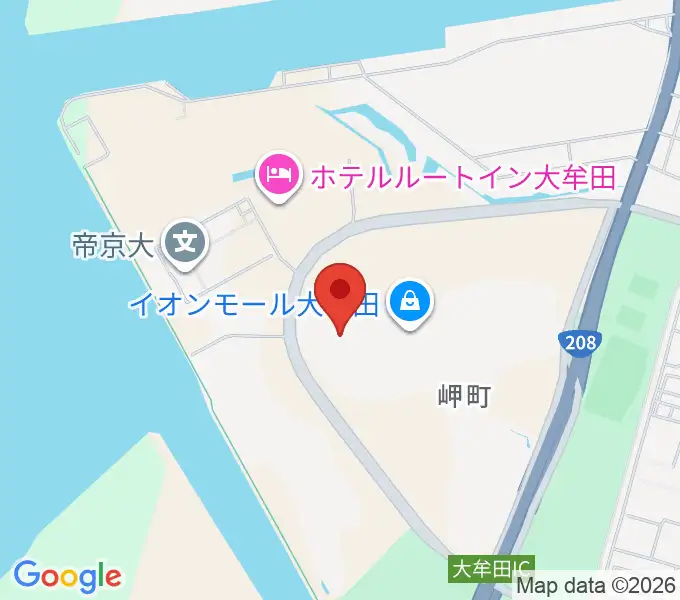 セントラルシネマ大牟田の地図