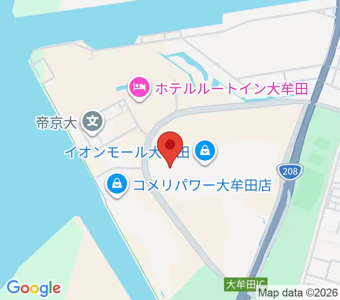 セントラルシネマ大牟田の地図