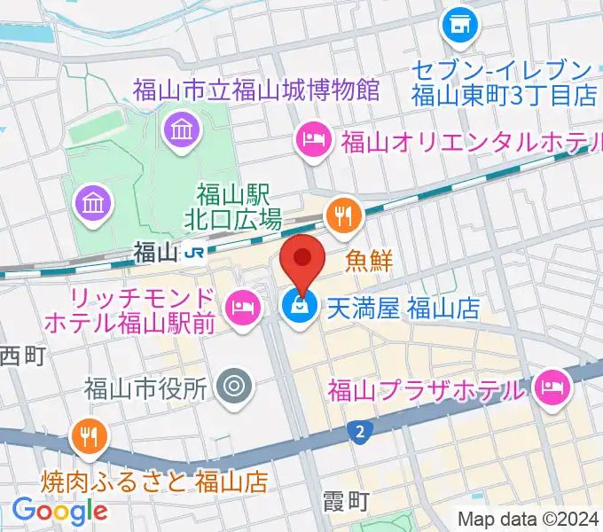 福山駅前シネマモードの地図