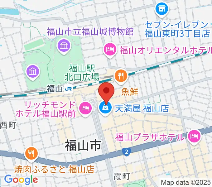 福山駅前シネマモードの地図