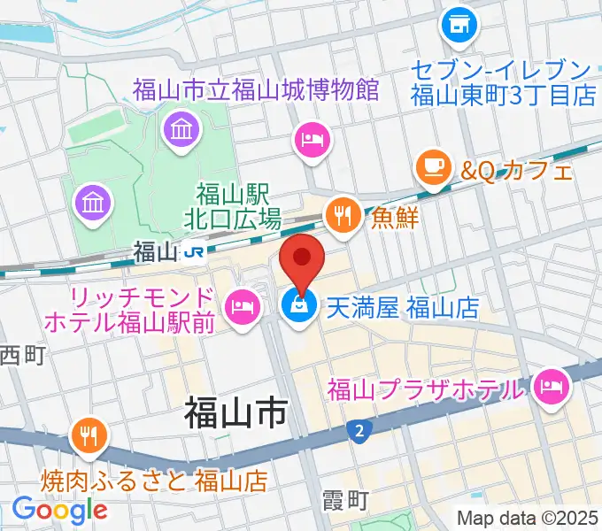 福山駅前シネマモードの地図