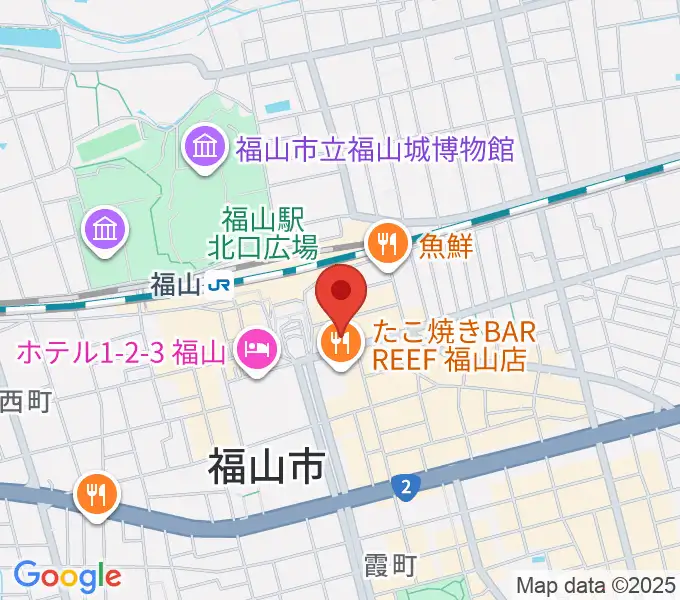 福山駅前シネマモードの地図