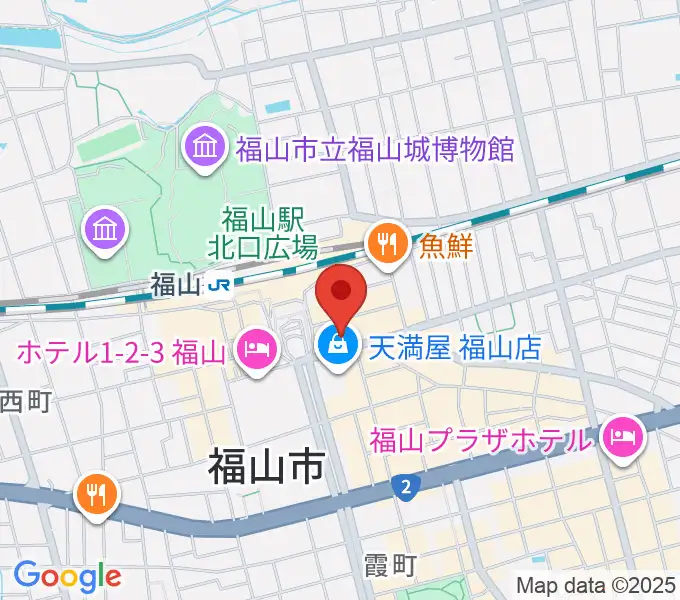 福山駅前シネマモードの地図