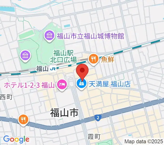 福山駅前シネマモードの地図