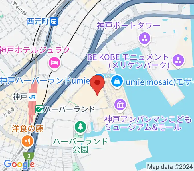 OSシネマズ 神戸ハーバーランドの地図