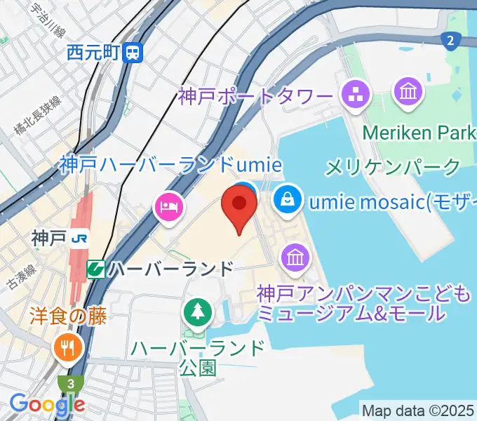 OSシネマズ神戸ハーバーランドの地図
