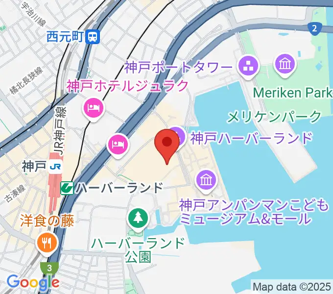 OSシネマズ神戸ハーバーランドの地図