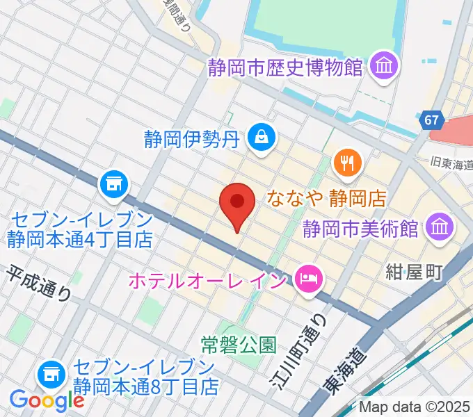 静岡東宝会館の地図