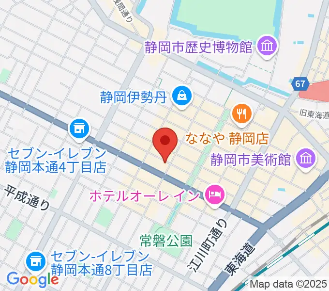 静岡東宝会館の地図
