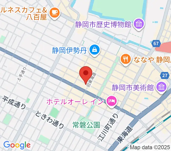 静岡東宝会館の地図