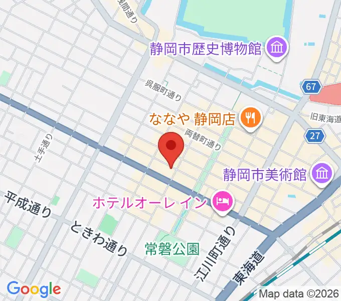 静岡東宝会館の地図