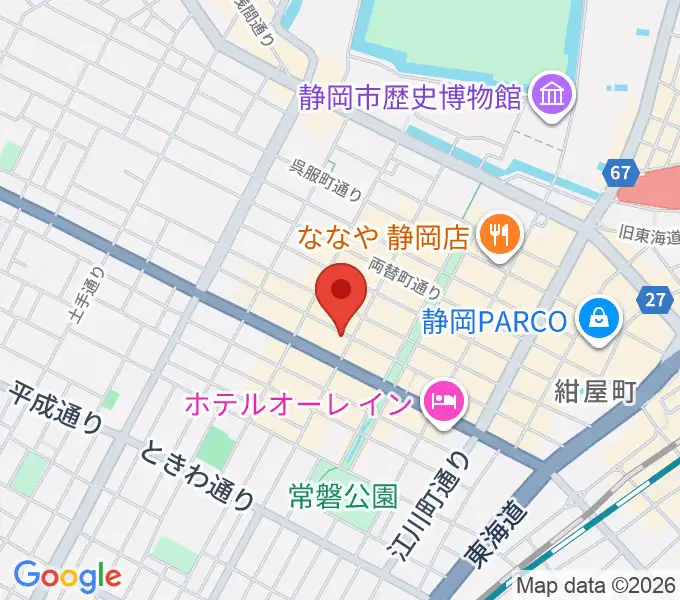 静岡東宝会館の地図