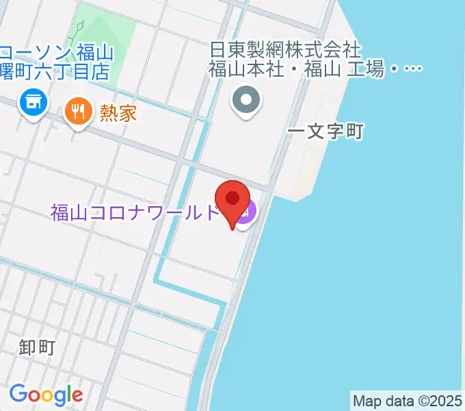 シネマワールド福山の地図