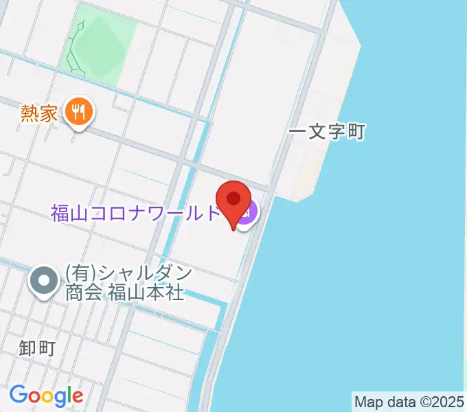シネマワールド福山の地図