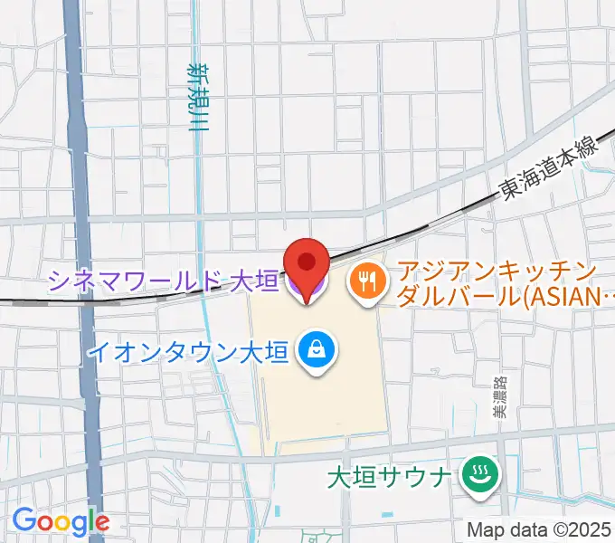 シネマワールド大垣の地図