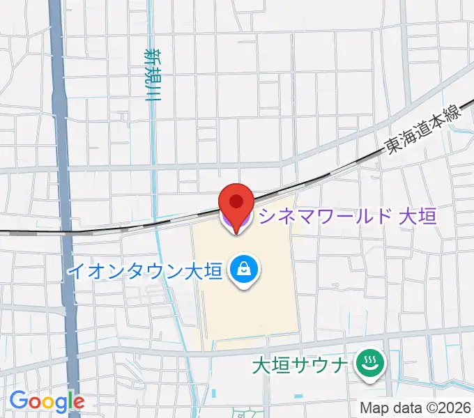 シネマワールド大垣の地図