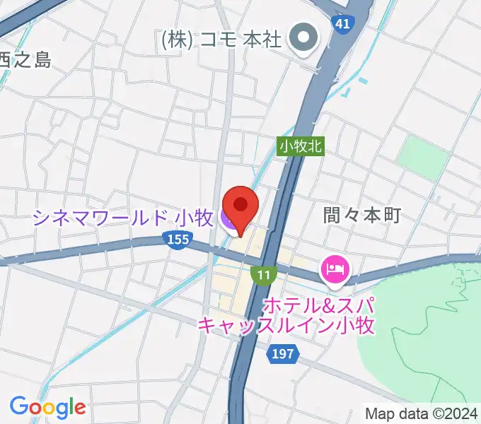 シネマワールド小牧の地図