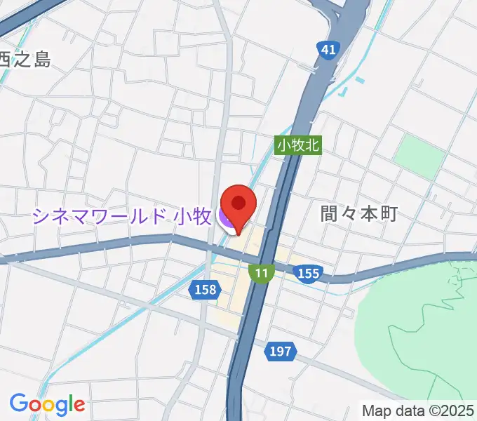 シネマワールド小牧の地図