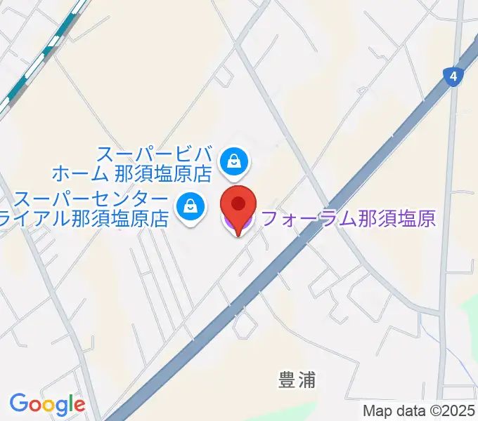 フォーラム那須塩原の地図